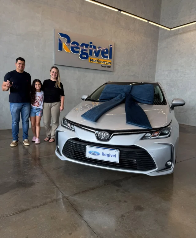 Parabéns pela conquista! 🚗✨
Mais um cliente saindo da Regivel Multimarcas com o seminovo ideal para viver novos caminhos, conquistas e histórias.

Obrigado pela confiança! 🤝
Que esse seja apenas o começo de muitas realizações.